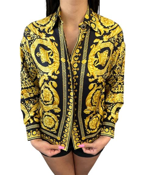 versace blouse nep|Versace designer shirts.